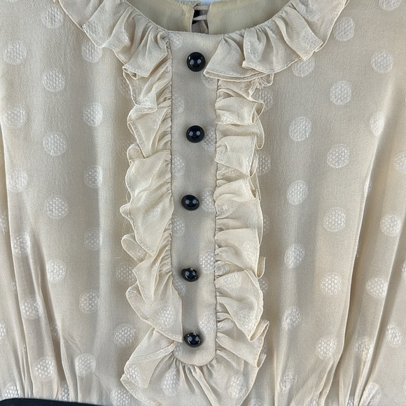 MILLY Chiffon Ruffled Sleeveless Dress, 4 - Picture 5 of 11